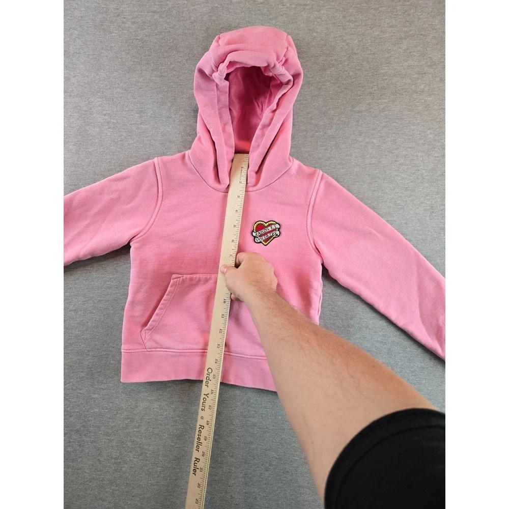 Zadig‎ & Voltaire Hoodie Girls 8 (M) Pink Justin Hear Embrodiered Logo Pullover
